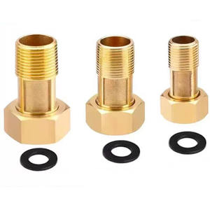 <span class=keywords><strong>Raccord</strong></span> de compteur d'<span class=keywords><strong>eau</strong></span> en laiton BSPP 1 pouce femelle vers <span class=keywords><strong>3</strong></span>/<span class=keywords><strong>4</strong></span> pouce NPT mâle, adaptateur de raccordement de tuyauterie en laiton - Product Image 1