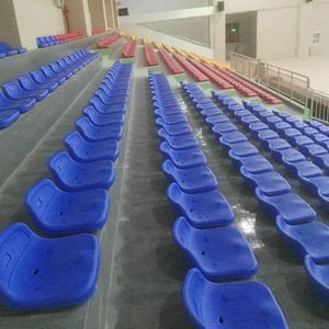 ที่นั่งแบบติดตั้งถาวรในสนามกีฬาสตาร์ไลท์ เก้าอี้พลาสติกสีน้ำเงิน แบบเรียงเป็นชั้นๆ สำหรับสนามกีฬากลางแจ้ง - Product Image 2