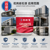 Peinture acrylique effet pierre pour revêtement de bâtiment imitation granit, peinture texturée effet granit