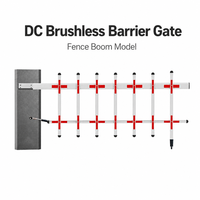 Barrière à bras droit 4,5 m anti-collision en acier/métal, protection IP54, télécommande pour station de péage