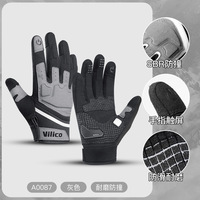 Gants de course tactiles à doigts complets pour le cyclisme et la moto, avec coussinets en gel SBR antidérapants, pour vélo de route et VTT