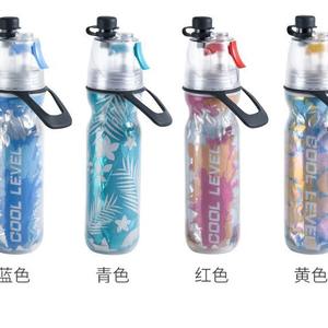 Cool Level <b>Collapsible</b> <b>Water</b> <b>Bottle</b> 500ml Lightweight Portable Sports <b>Bottle</b> With Carrying Ring Silicone Printing - Product Image 2
