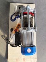 Palans électriques à câble métallique professionnels KAWADA 500-1000 kg, double câble, télécommande sans fil, petit palan de levage en acier pour entrepôt et bâtiment