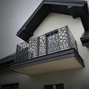 Chất lượng cao nhôm ban công mới nhất cắt laser lan can cho nhà cầu thang ngoài trời - Product Image 6