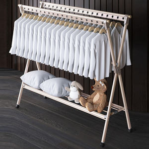 <span class=keywords><strong>Tendedero</strong></span> de ropa Estante de lavandería plegable Soporte Estación de secado de ropa <span class=keywords><strong>Tendedero</strong></span> <span class=keywords><strong>con</strong></span> <span class=keywords><strong>ruedas</strong></span> - Product Image 2