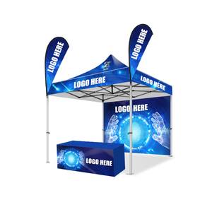Carpa para Ferias Comerciales <span class=keywords><strong>de</strong></span> Fácil Montaje, Gazebo <span class=keywords><strong>de</strong></span> 3x3m con Logotipo Personalizado, Carpa Retráctil Económica para Grandes Eventos al Aire Libre, 10x10 pies - Product Image 3