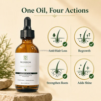 Perawatan Anti Rambut Rontok, Herbal Penumbuh & Menutrisi, Biotin, Minyak Rambut Label Pribadi untuk Pertumbuhan Rambut, Herbal Alami, Grosir