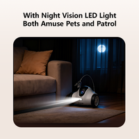 Nouveau jouet interactif intelligent pour chat, contrôlable par application mobile, caméra haute définition et laser, jouet interactif en plastique pour chien