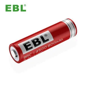 Baterai Li-ion EBL 3.7 v 800mah 14500 baterai Lithium isi ulang