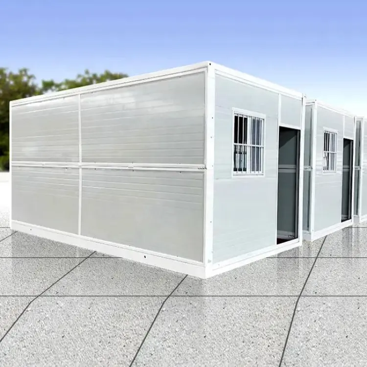 Casa contenedor plegable a prueba de viento a prueba de agua duradera minimalista moderna móvil de montaje rápido