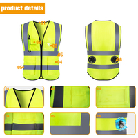 Vêtements de travail jaunes à haute visibilité personnalisés pour l'été, veste de sécurité imperméable, chemise réfléchissante, veste haute visibilité, gilet