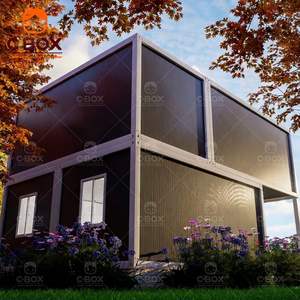 Cbox Upgrade Prefabricated Guesthouse Soundproof Modular Sandwich Panel Office 2 Story Cafe Bar Detachable Container House - Product Image 4