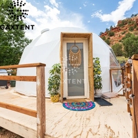 Tente dôme gonflable de 8 m, maison bulle, tentes géométriques pour pique-nique, glamping, hôtel, géodôme, géodésique, Émirats arabes unis, observation des étoiles