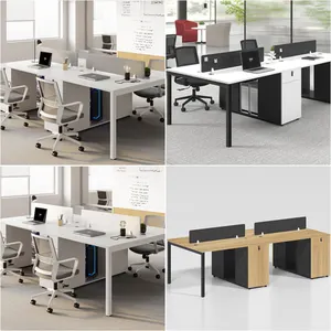 ZITAI Modern Open Modular 4 Person Workstation Office Desk Furniture Design Work Office Table Workstation For Office Space