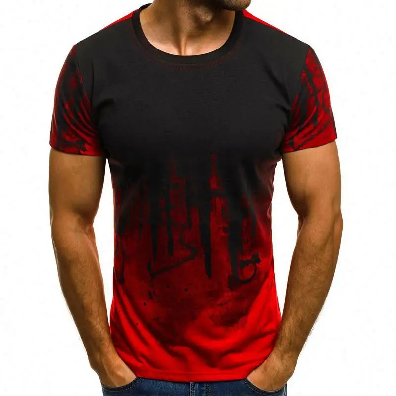 Mangas cortas de alta calidad O-cuello 5XL ropa para hombre Camiseta deportiva