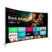 Televisor Inteligente Android LED 4K UHD de 50 Pulgadas con Pantalla Curva y Wi-Fi para Uso en Hoteles y Hogares