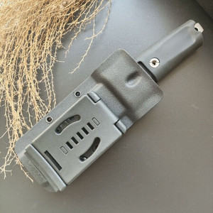 Couteau de survie tactique ER en acier inoxydable de haute qualité, manche en caoutchouc, lame à pointe tombante, étui, chasse, bricolage, personnalisable, OEM 1 - Product Image 5