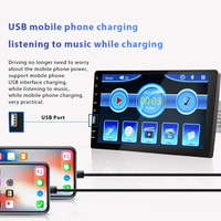 Radio Estéreo para Auto Podofo de 1 DIN y 9 Pulgadas, Reproductor MP5 para Auto, Bluetooth, FM, EQ + Micrófono, Electrónica para Auto, Radio de 1 DIN