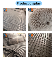 Planche de drainage moderne en HDPE à surface alvéolée pour toitures, sous-sols, jardins, barrages, pentes, écoles - Épaisseur personnalisable