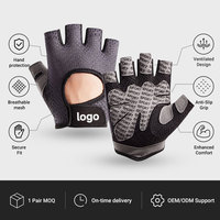 Gants de fitness ergonomiques fins sans doigts, antidérapants, respirants, demi-doigts, pour la salle de sport, l'entraînement à domicile et les sports de plein air
