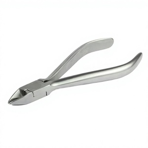 Pince coupante pour ligatures orthodontiques manuelle, qualité supérieure européenne, acier inoxydable AISI420, pointe en carbure de tungstène, ISO 13485 CE - Product Image 1