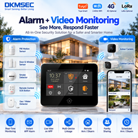 Système d'alarme de sécurité domestique sans fil série P600 Tuya WiFi 4G LoRa avec écran tactile et surveillance par caméra