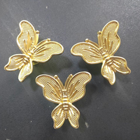 Poignée de meuble en laiton en forme de papillon, bouton décoratif pour tiroir, quincaillerie de placard, style pastoral, pour mobilier de maison