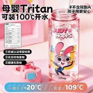 Tritan Spray Straw Water Bottle Large Capacity Summer For Kids Students Bpa Free - Product Image 5