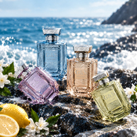 Flacons de parfum roses fantaisie personnalisés 30 ml 50 ml 100 ml Flacons de parfum de luxe Flacons de parfum en verre coloré
