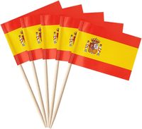 Drapeaux espagnols et américains en forme de cure-dents à prix réduit et livraison rapide en Espagne, petits mini bâtonnets décoratifs pour cupcakes