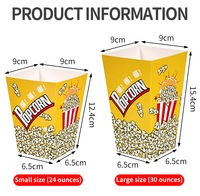 Sacs d'emballage pour snacks, emballages pour gobelets en papier, emballages pour gobelets à popcorn, boîtes à takoyaki, seaux à popcorn