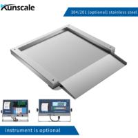 Balance au sol professionnelle Yaohua YK-SFD, robuste, industrielle, en acier inoxydable, avec écran LCD/LED, capacité 300 kg, compatible OEM, garantie 1 an