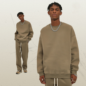 AI-MICH 2025 maglione rotondo da <span class=keywords><strong>uomo</strong></span> 350G Plus <span class=keywords><strong>velluto</strong></span> spesso ricamato autunno inverno nuovo modello solido di marca alla moda - Product Image 5