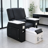Fauteuils de pédicure pour salon de spa, avec dossier massant électrique réglable, canapé de massage des pieds, fauteuils de manucure et pédicure de luxe