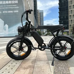 OUXI V8 New type 500W motor 14"-20" fat tire electric mountain bicycle SHI MANO Mount cruiser electric bicycle