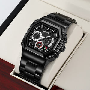 Skmei 9359 noir abordable mode décontracté bracelet en acier inoxydable montre Guangzhou en gros pour les montres étanches 3ATM - Product Image 3