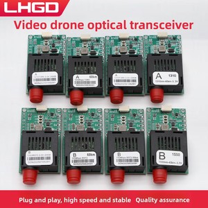 מודול משדר-מקלט אופטי TTL LHGD DC5.5-26V מחומר ABS, תבנית פרטית עבור יישומי <span class=keywords><strong>FPV</strong></span> UAV אוויריים וקרקעיים, סיב אופטי - Product Image 3