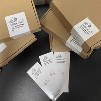 Étiquette adhésive personnalisée en papier kraft pour boîte, pour expédition express industrielle, pour la mode et l'usage de scellage