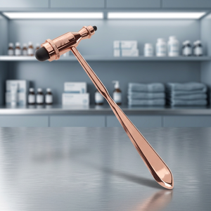 Marteau réflexe à percussion en or rose, manuel, léger, instrument chirurgical de classe I, outil orthopédique - Product Image 4