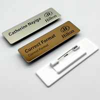 Placa de Identificación de Metal en Blanco de Acero Inoxidable de Alta Calidad para Sublimación, Placa de Identificación Magnética Personalizada con Grabado para la Identificación de Empleados de la Empresa