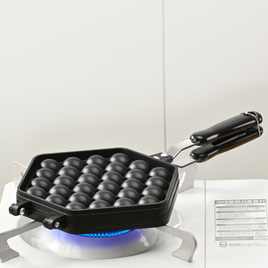 可持续家用铸铁鸡蛋煎锅章鱼烧机鹌鹑蛋模具虾烤盘 - Product Image 6