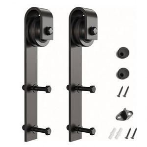 Herrajes Modernos de Acero Duradero para Puertas Correderas de Granero con Doble Rodillo, Control Remoto para Puertas de Garaje de Madera - Product Image 1