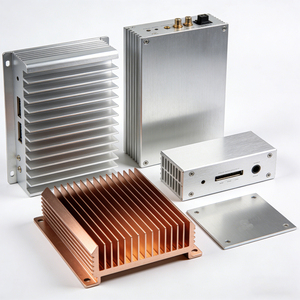 Boîtier en <span class=keywords><strong>aluminium</strong></span> entièrement personnalisé pour l'électronique grand public, boîtier d'amplificateur numérique en <span class=keywords><strong>aluminium</strong></span>, fabrication OEM ODM - Product Image 2