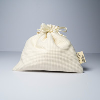 Sac à cordon avec poignée en corde, en tissu polyester gaufré, pour rangement cosmétique, design mignon, pour filles, couleurs personnalisables, logo personnalisé