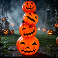 Décorations de fête, lumières décoratives, lanterne en plastique de 36 pouces, citrouilles lumineuses d'Halloween, OEM/ODM, personnalisation de lanternes citrouilles de formes variées
