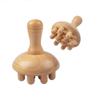 Vente en gros de tasses corporelles avec logo personnalisé outils de <span class=keywords><strong>massage</strong></span> outils de <span class=keywords><strong>massage</strong></span> outils de thérapie du bois en forme de champignon - Product Image 1