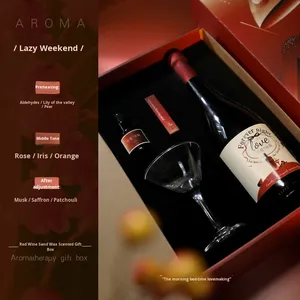 Bougie d'aromathérapie artisanale en cire <span class=keywords><strong>de</strong></span> soja <span class=keywords><strong>de</strong></span> la marque FYC, boîte cadeau en forme <span class=keywords><strong>de</strong></span> tasse, ornement haut <span class=keywords><strong>de</strong></span> gamme, cire <span class=keywords><strong>de</strong></span> vin rouge, essence <span class=keywords><strong>de</strong></span> rose, Saint-Valentin - Product Image 5