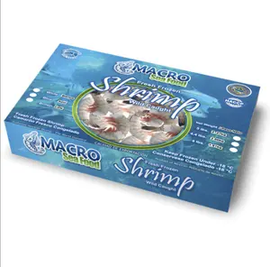 Food Board for Folding Frozen Shrimp Box Carton PE coated card board waterproof