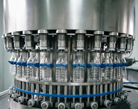 Ligne de production d'eau minérale haute vitesse 12000 BPH, contrôle PLC, machine de remplissage automatique 3-en-1 pour bouteilles PET
