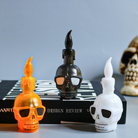 Lanterne électronique tête de mort pour Halloween et Diwali, bougie décorative transfrontalière en forme de citrouille